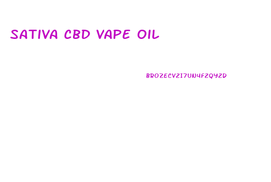Sativa Cbd Vape Oil