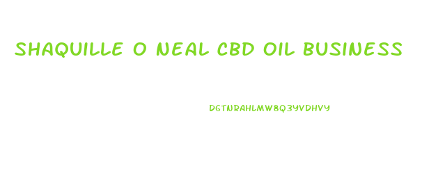 Shaquille O Neal Cbd Oil Business