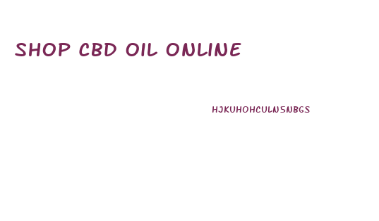 Shop Cbd Oil Online