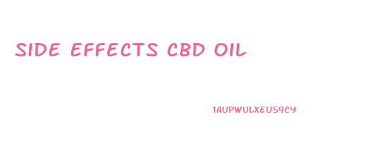 Side Effects Cbd Oil