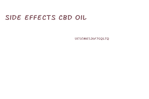 Side Effects Cbd Oil
