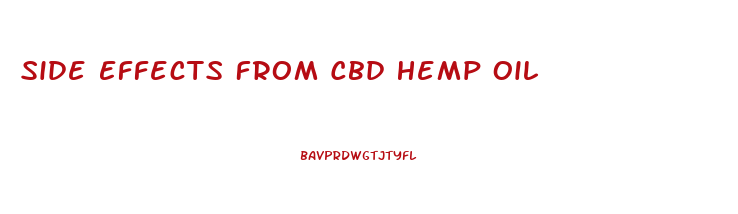 Side Effects From Cbd Hemp Oil