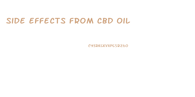 Side Effects From Cbd Oil