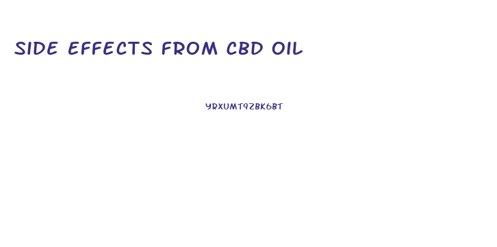 Side Effects From Cbd Oil