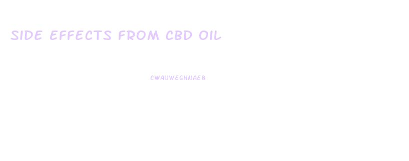 Side Effects From Cbd Oil