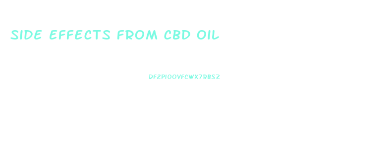 Side Effects From Cbd Oil