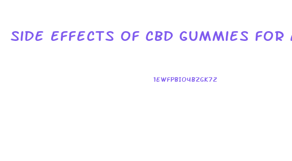 Side Effects Of Cbd Gummies For Arthritis