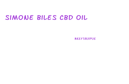 Simone Biles Cbd Oil