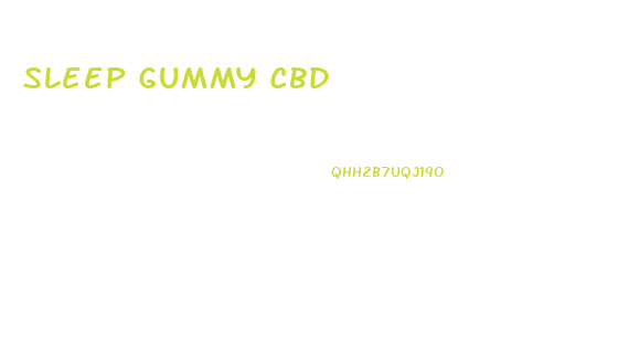 Sleep Gummy Cbd