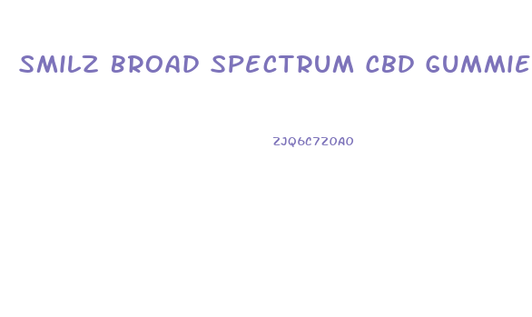 Smilz Broad Spectrum Cbd Gummies 300mg 