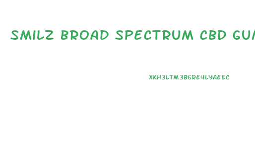 Smilz Broad Spectrum Cbd Gummies 300mg