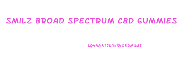 Smilz Broad Spectrum Cbd Gummies
