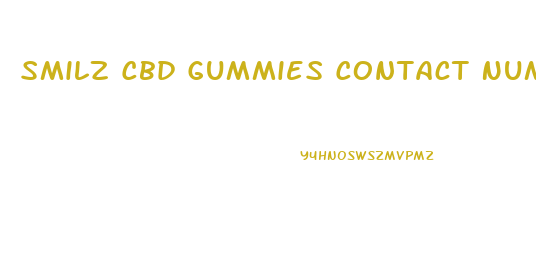 Smilz Cbd Gummies Contact Number