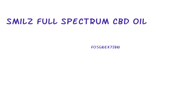 Smilz Full Spectrum Cbd Oil
