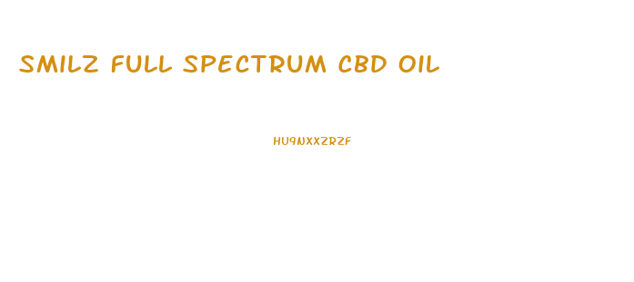Smilz Full Spectrum Cbd Oil