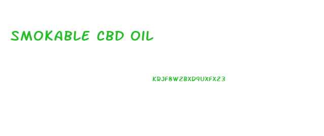 Smokable Cbd Oil