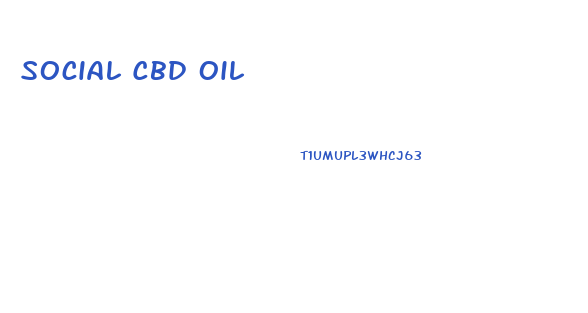 Social Cbd Oil