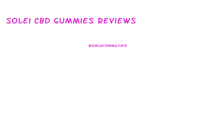 Solei Cbd Gummies Reviews