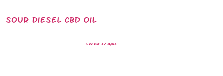 Sour Diesel Cbd Oil