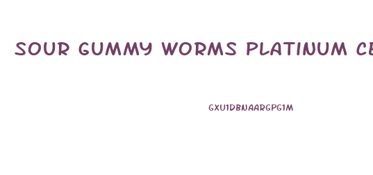 Sour Gummy Worms Platinum Cbd Efectos