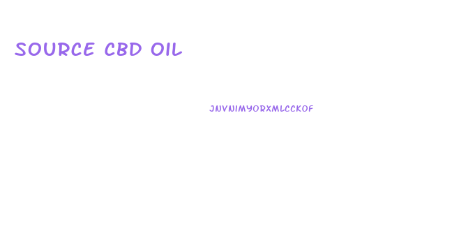 Source Cbd Oil