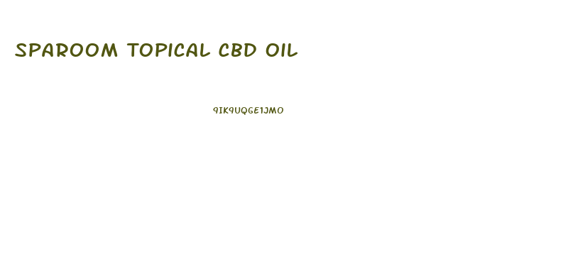 Sparoom Topical Cbd Oil