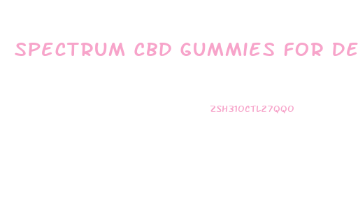 Spectrum Cbd Gummies For Dementia