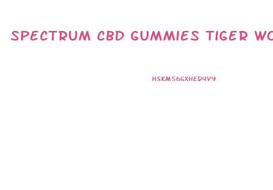 Spectrum Cbd Gummies Tiger Woods