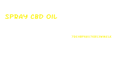Spray Cbd Oil