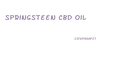 Springsteen Cbd Oil