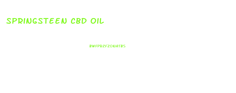 Springsteen Cbd Oil