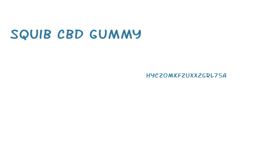 Squib Cbd Gummy