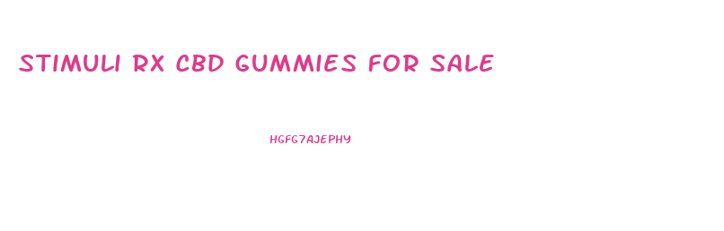 Stimuli Rx Cbd Gummies For Sale