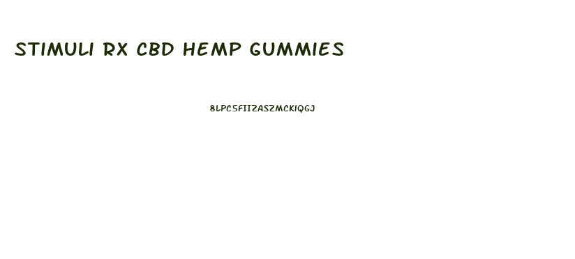 Stimuli Rx Cbd Hemp Gummies