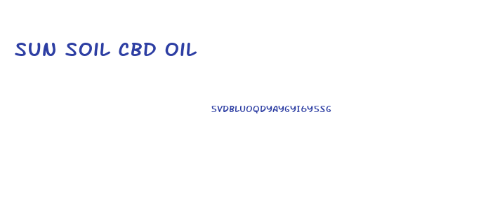 Sun Soil Cbd Oil