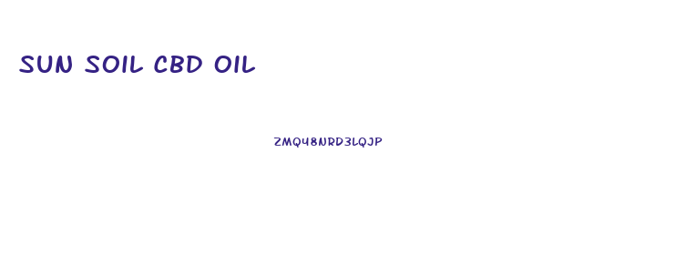Sun Soil Cbd Oil