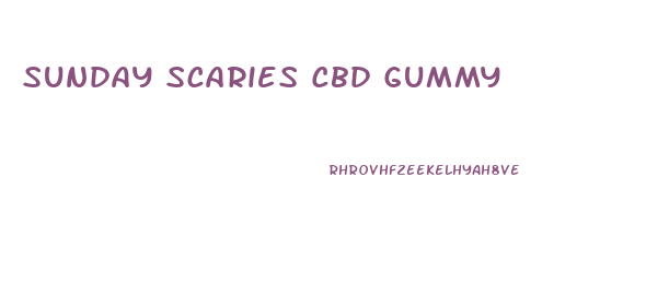 Sunday Scaries Cbd Gummy