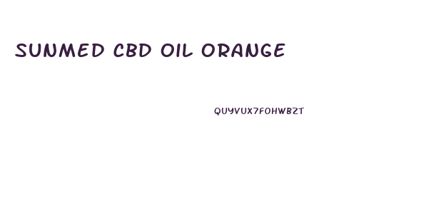 Sunmed Cbd Oil Orange