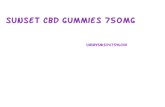 Sunset Cbd Gummies 750mg