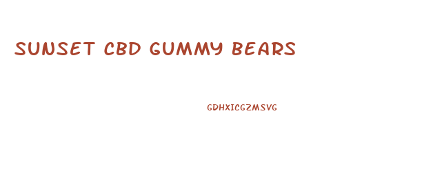 Sunset Cbd Gummy Bears