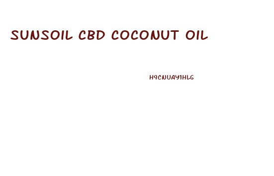 Sunsoil Cbd Coconut Oil