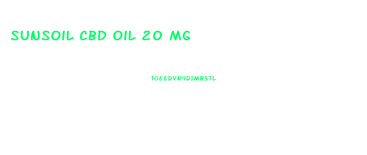 Sunsoil Cbd Oil 20 Mg