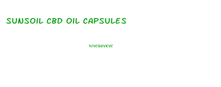 Sunsoil Cbd Oil Capsules