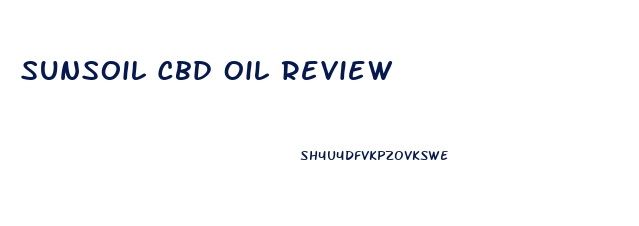 Sunsoil Cbd Oil Review