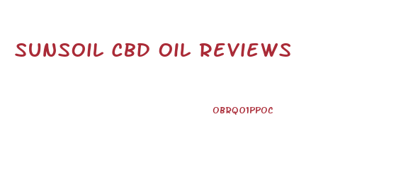 Sunsoil Cbd Oil Reviews