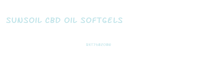 Sunsoil Cbd Oil Softgels