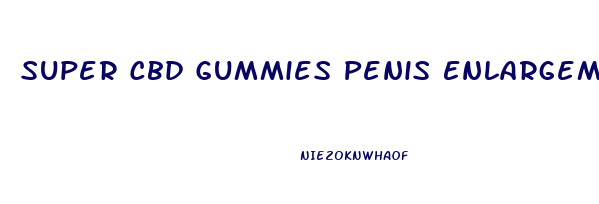 Super Cbd Gummies Penis Enlargement