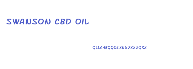 Swanson Cbd Oil