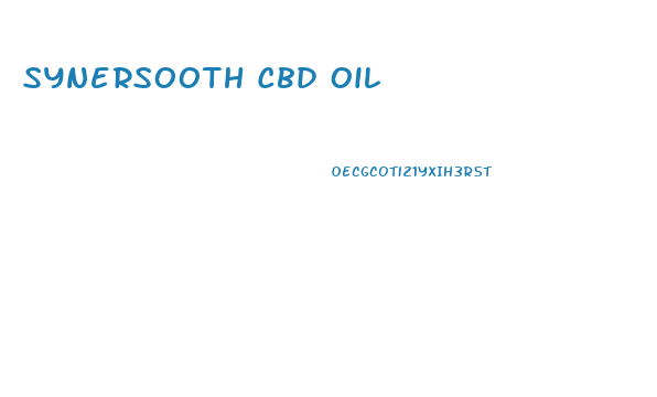 Synersooth Cbd Oil