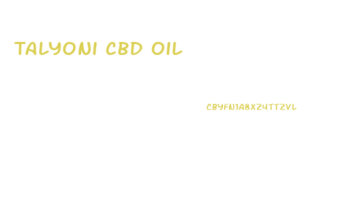 Talyoni Cbd Oil